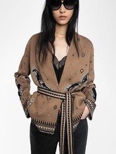 2025 Zadig  Voltaire Kala Wool Cardigan Sweater Jacket Jumper Size M/L  648