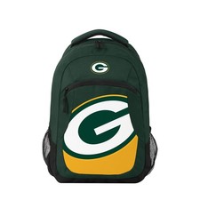 FOCO Green Bay Packers NFL Colorblock Action Backpack - Durable Spacious