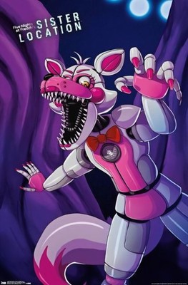 Five Nights at Freddy's: Sister Location - Funtime Foxy Poster A3 Horror FNAF089