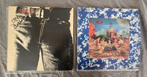 1st Press Rolling Stones LP Lot Satanic Majesties 67 / Sticky Fingers 71 Club