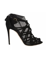 Preloved dolce & gabbana LaceUp Suede Ankle Boots Women Black