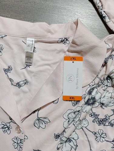 FN by Flora Nikrooz 2 Piece Pajama Set Womens 2XL Pink Floral - Picture 8 of 8