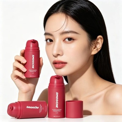 Smooche Foundation Korean Smooche Color Changing Foundation For All Skin Types-U