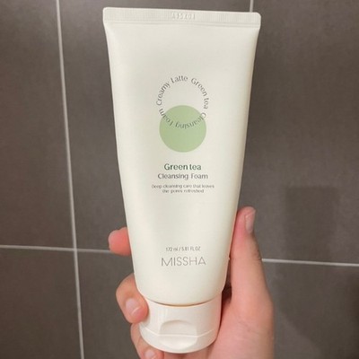 MISSHA Creamy Latte Green Tea Cleansing Foam 172ml Whip Foam Cleanser K-Beauty