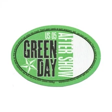 Green Day 2005 American Idiot Concert Tour After Show Backstage Pass