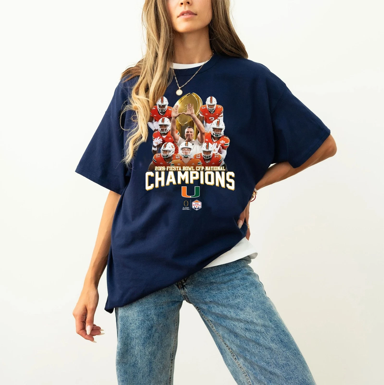Miami Hurricanes 2026 Fiesta Bowl Champions T-Shirt