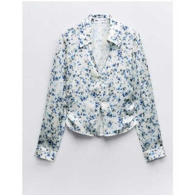 NWT ZARA FITTED PRINTED SHIRT