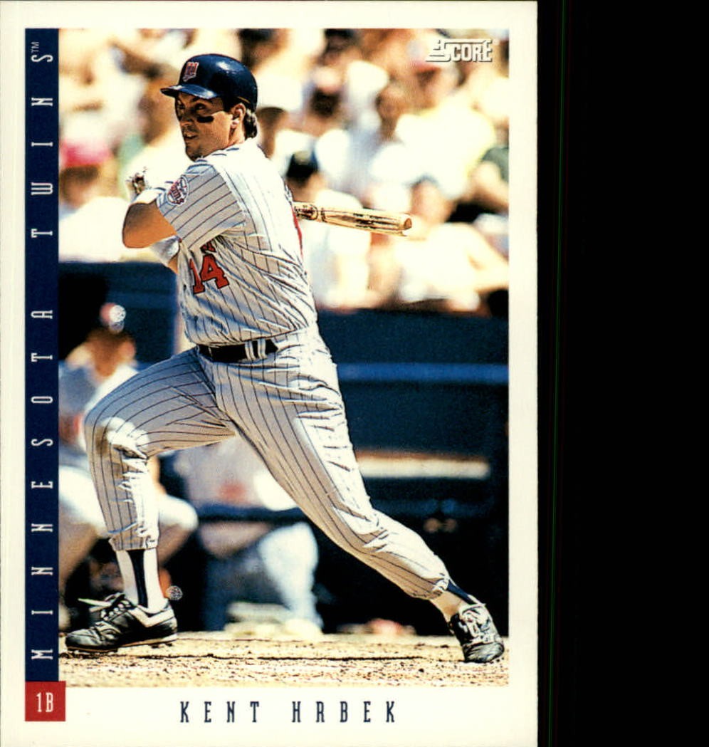 Kent Hrbek #98 Baseball Cards 1993 Score trading card — raw and PSA graded price guide