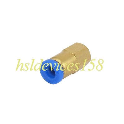 1PC 1/4'' Tube 1/8BSP Female Thread 2 Ways Air Line Hose Quick Coupler Fitting #j