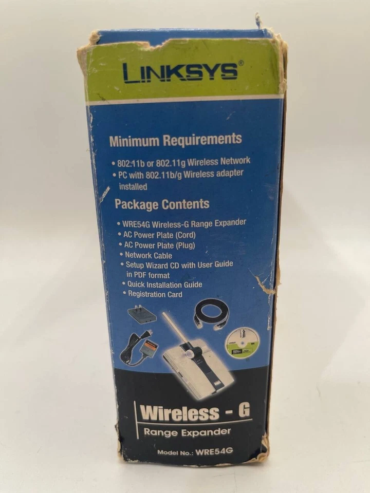 NEW Cisco/Linksys WRE54G Wireless-G Range Extender 2.4 GHz 802.11g ST63 - Image 2 of 4