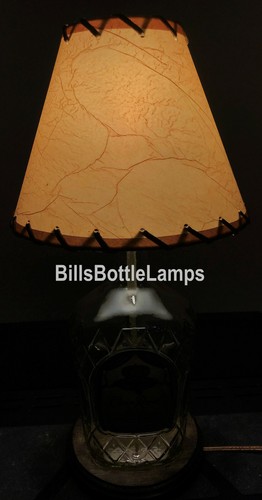 Clip de bombilla rústico CRAQUELADO LACADO Luz de escritorio de mesa PANTALLA DE LÁMPARA Decoración de cabaña de cabaña - Imagen 7 de 8