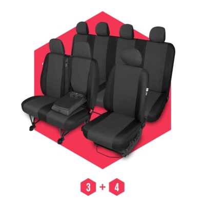 Sitzbezüge für Fiat Ducato III (06-14) 7 Sitze SET Autositzbezüge Schonbezüge