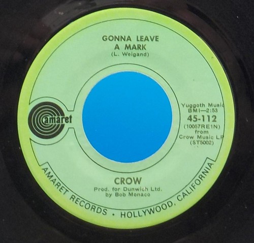Crow 45 Evil Woman Don't Play Your Games With Me / Gonna Leave A Mark EX E12 - Picture 2 of 2