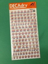 VINTAGE DECAdry COLOR NR. 808 RUB ON TRANSFERS LETTERS  NUMBERS 10 mm
