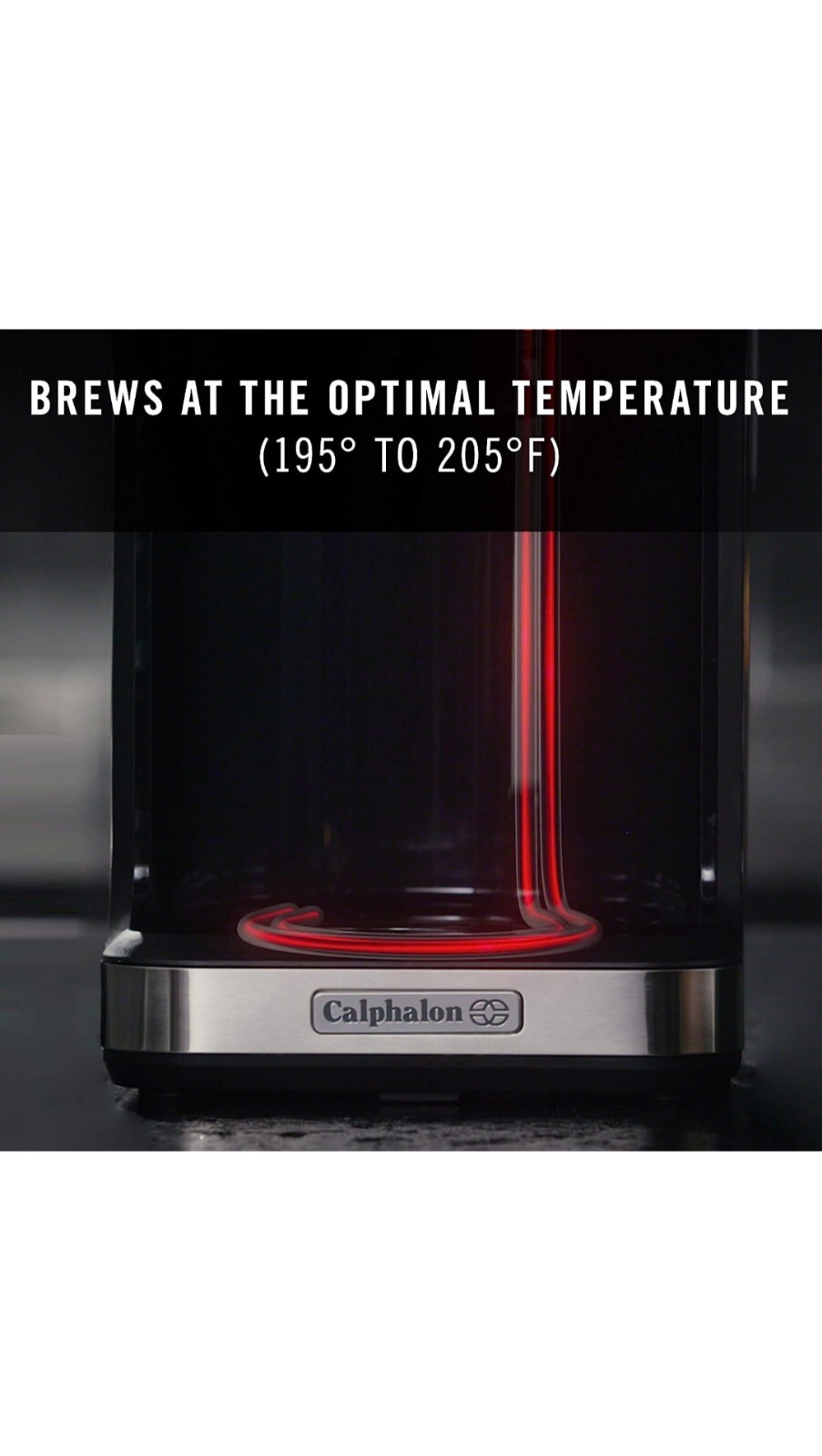 Calphalon Coffee Maker, Programmable Coffee Machine with Glass Carafe