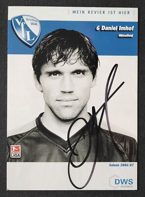 0593 Daniel Imhof VfL Bochum 2006/07 autograph card original signed