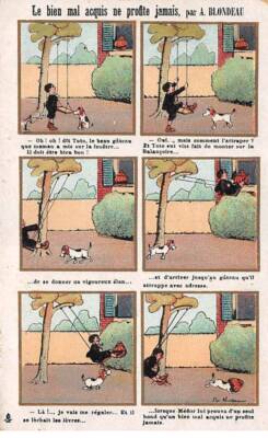 Illustrator - No. 89847 - The Ill-Gotten Gains Never Benefit, By A. Blondea