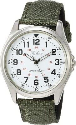 Citizen Q&Q watch analog waterproof leather belt QB38-304 men's green F/S new