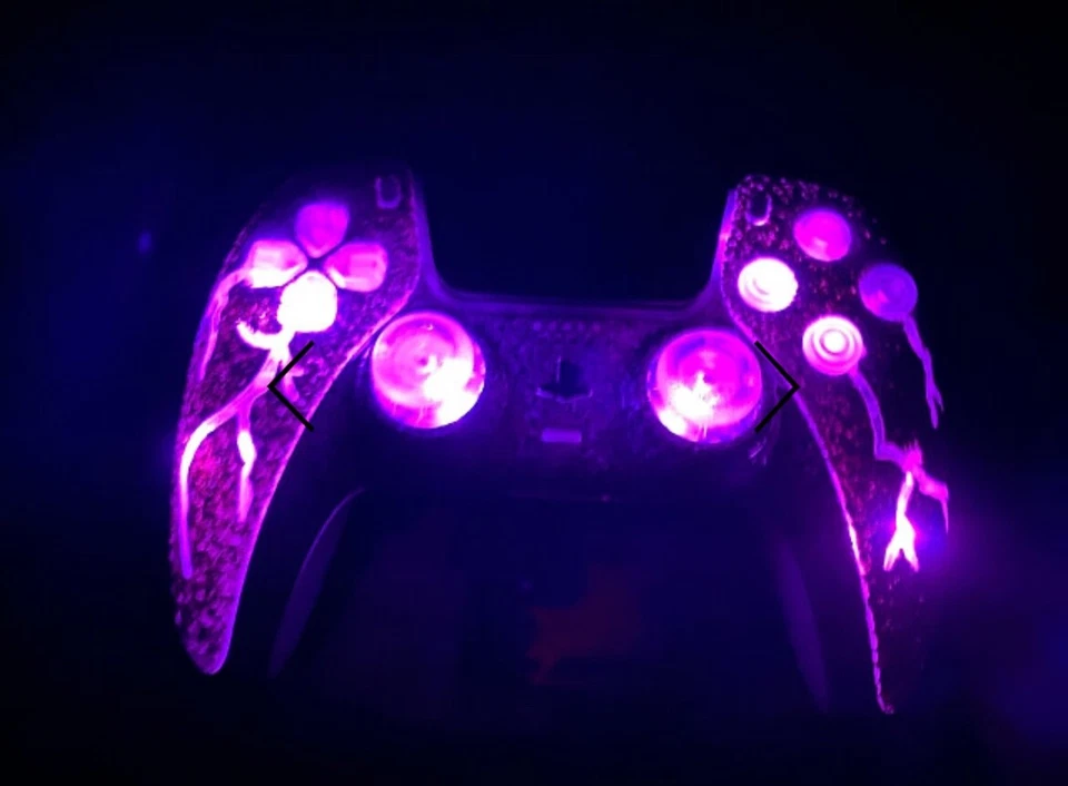 Light up PS5 controller LED custom made lightning with buttons - Image 3 of 4