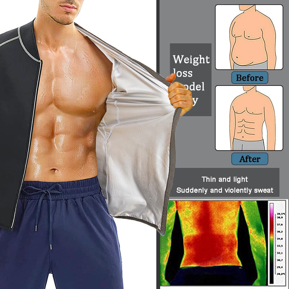 МУЖСКОЙ тяжелый спортивный костюм для сауны тренажерного зала мужской формирующий костюм для фитнеса потери веса сделано в США - Изображение 4 из 4