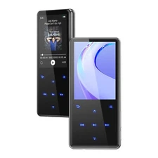 64GB MP3 Player Bluetooth 5.3 Built-in Speaker 2.4 In Display w/ Headphone Black