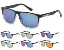 BioHazard Mirrored Square Frame with Color Accents Sunglasses BZ66310  NEW 