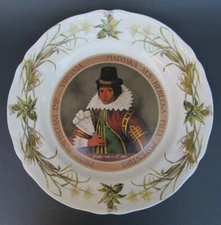 VERY RARE POCAHONTAS PLATE ONONDAGA POTTERY O.P.CO SYRACUSE NY NATIVE AMERICAN