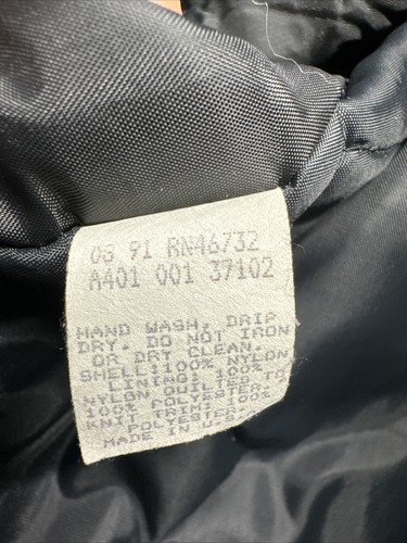 Vintage LA Raiders Schließfach Line schwarz Satinjacke Größe Large - Bild 14 von 18