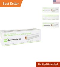 12 Inch x 2000 Feet Cling Wrap - Microwave-Safe, BPA-Free, Clear Plastic Food...