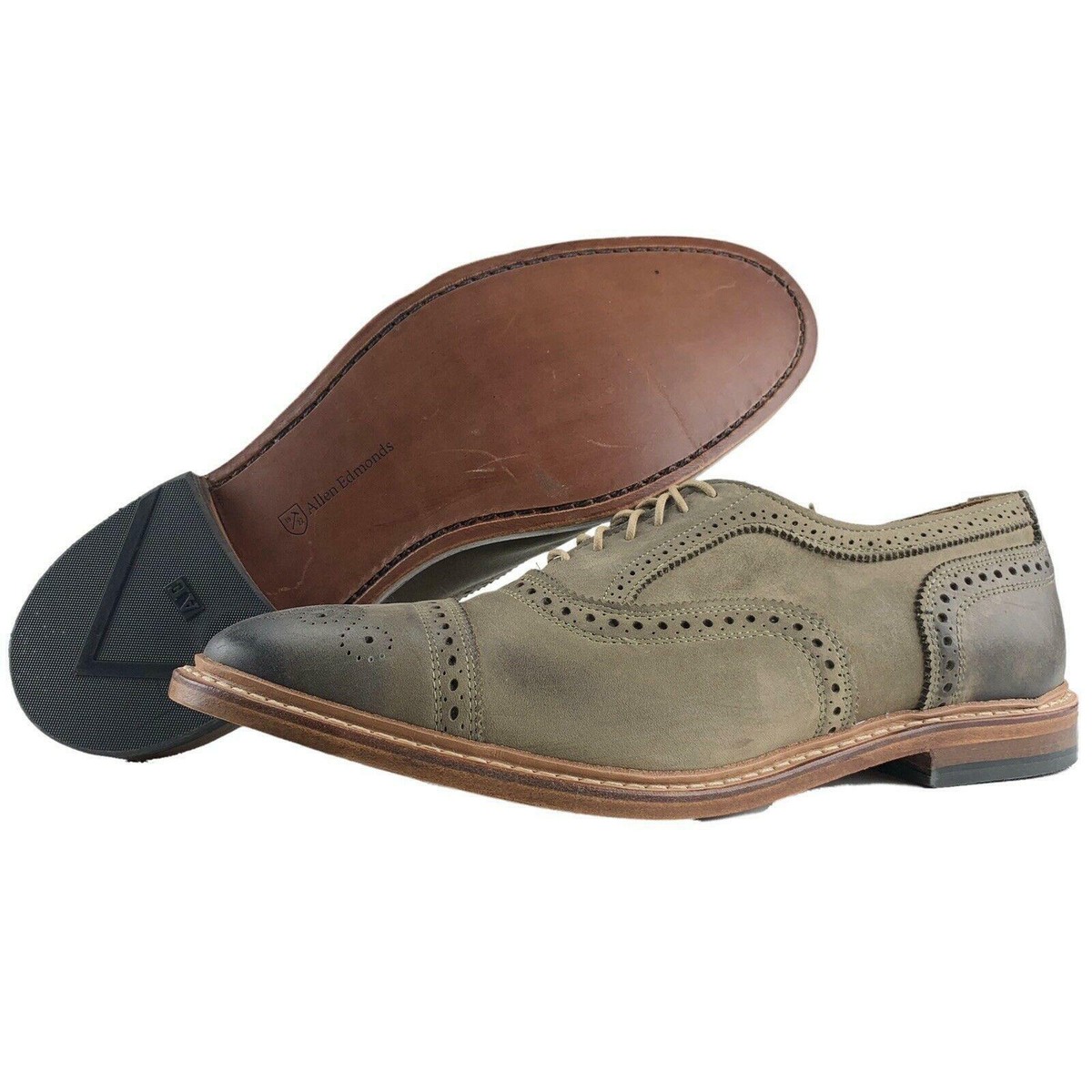 Allen Edmonds Mens 10.5 Made In USA Buckstrand Brogue Cap
