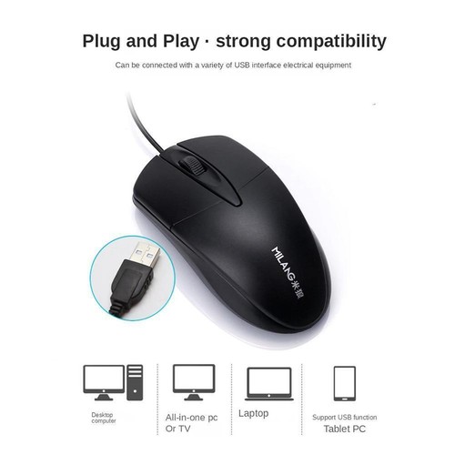 USB Wired Mouse Optical 1200 DPI Gaming Mice For Laptop PC Notebook P5J1 - Bild 7 von 11