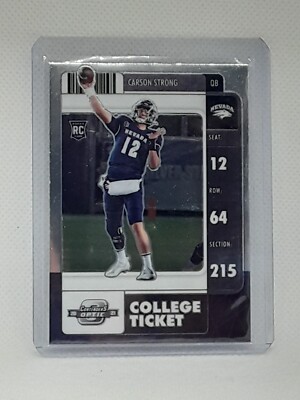 Carson Strong 2022 Chronicles Contenders Optic RC #11 - Nevada Wolf Pack