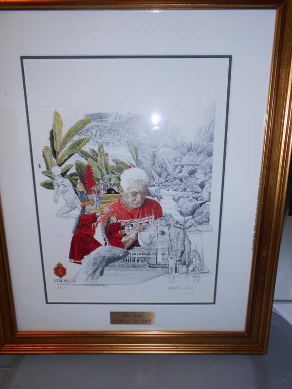vintage strohs beer 1992 litho maui pride of the lion & strohs history litho