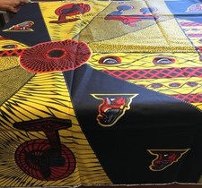 Veritable High Target Wax Prints. Handmade, 100 Cotton, African, 6yds.