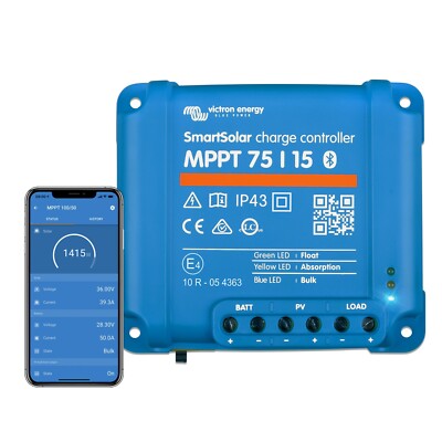Victron SmartSolar MPPT 75/15 Laderegler 12V 24V Bluetooth 75V 15A