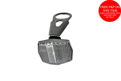 1 1/8" (28,6mm) FAHRRAD GABEL FRONT STEUERSATZ REFLEKTOR HALTERUNG & REFLEKTOR