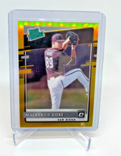2020 Donruss Optic Rated Prospect MacKenzie Gore RC TRUE Gold Prizm 10/10 Padres