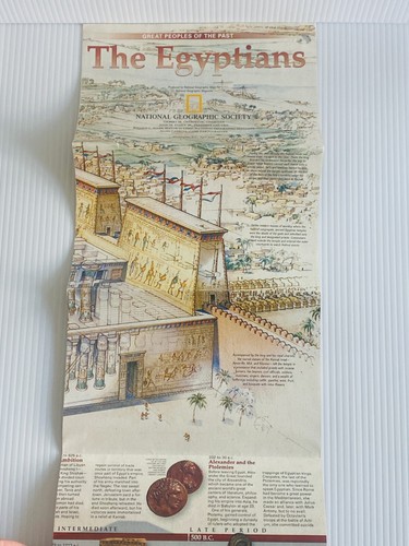National Geographic The Egyptians Map Magazine Insert 16x32in - Imagen 2 de 3