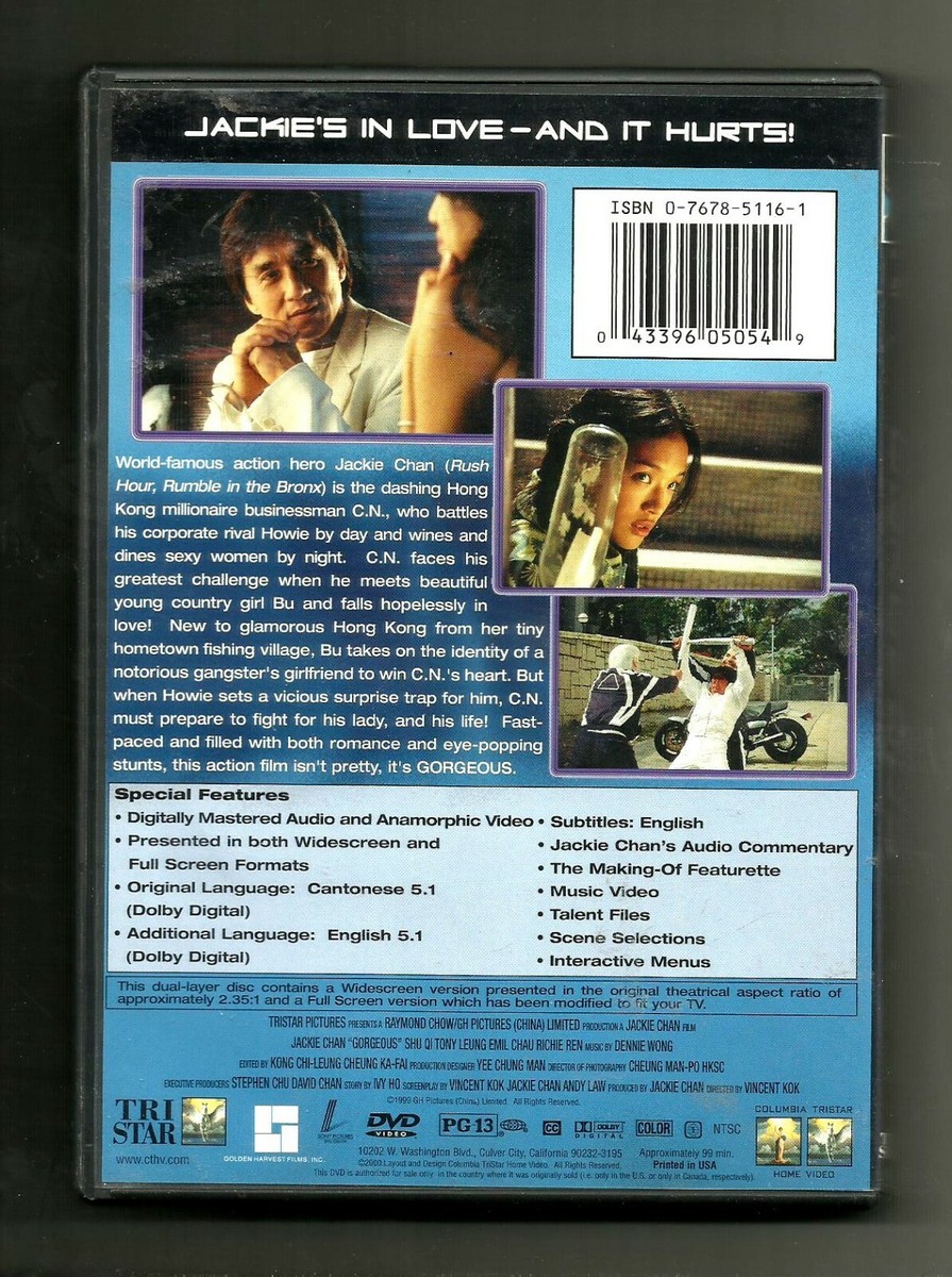 JACKIE CHAN Gorgeous (2000, DVD) WIDESCREEN: Martial Arts