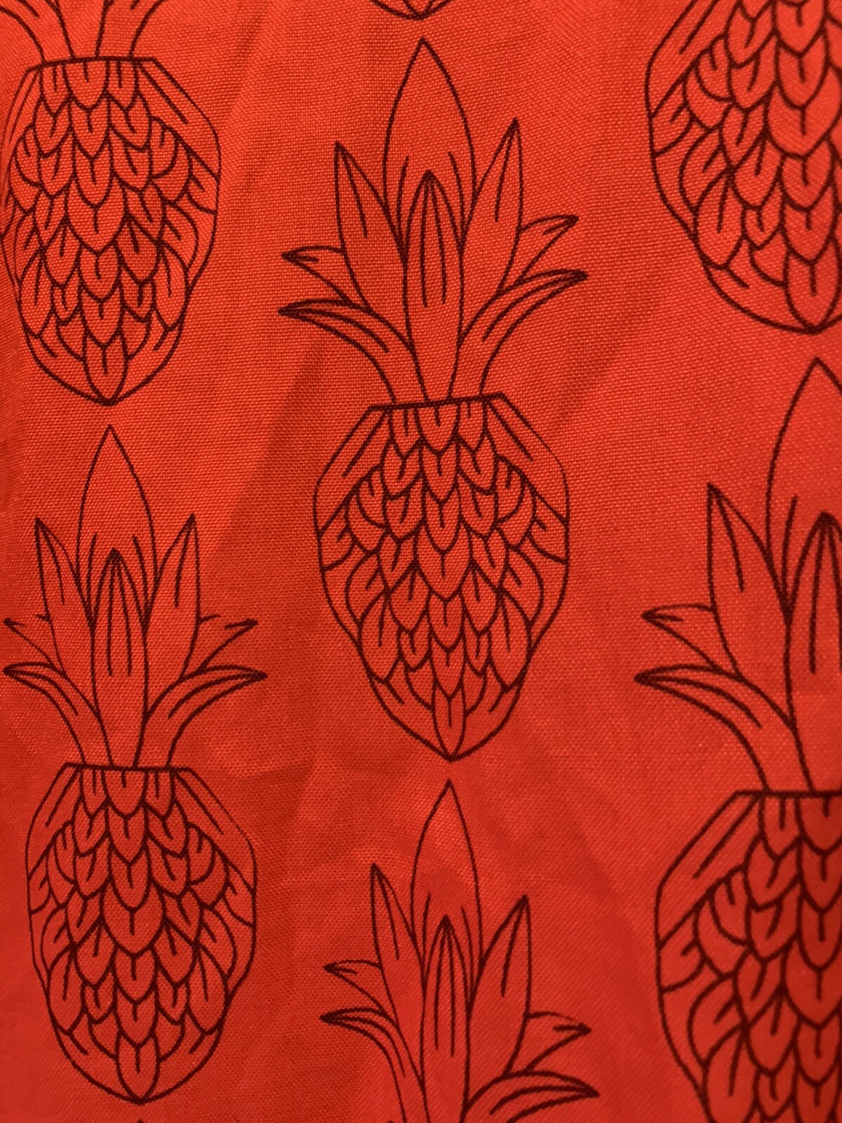 Faze 1 Canyon Club Men's Red Pineapple Pattern Button Front Aloha Shirt