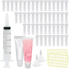 100X! 10ml Refillable Clear Empty Lip Gloss Balm Soft Tubes/Cosmetic Containers