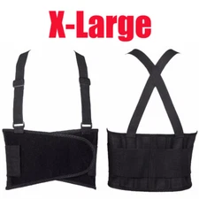 Heavy Duty Weight Lift Lumbar Lower Back Waist Support Belt Brace Suspender Work
