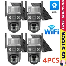 4X Solar Camara Oculta Espia De Seguridad WiFi 1080P Inalambrica Con Audio Video