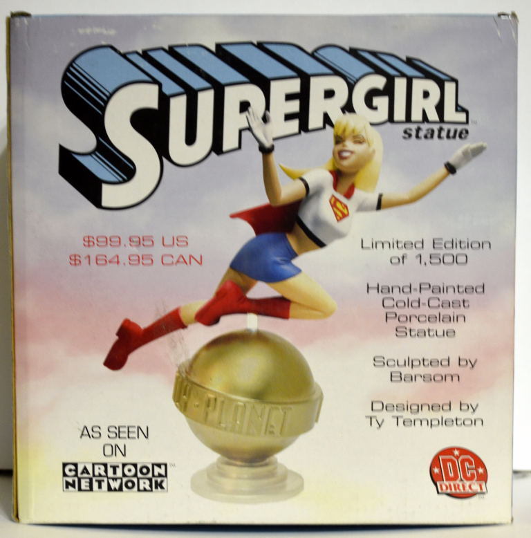 SUPERGIRL ANIMATED Cold-Cast Porcelain STATUE #1341/1500 DC Direct