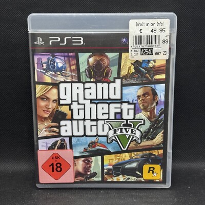 Grand Theft Auto Five V 5 PS3 - Sony Playstation 3 - sehr guter Zustand  