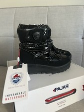 Pajar Canada Taya Kids Black Snow Boots Soze 13 US 31 EU