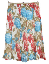 SK18216- CHRISTOPHER BANKS Women's Polyester A-line Skirt Geometric Size 10