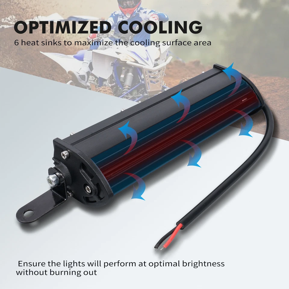 Parachoques delantero de aluminio con kit de barra de luces LED 2009-2024 azul para Yamaha YFZ450R 2009-2024 Foto 4 de 4