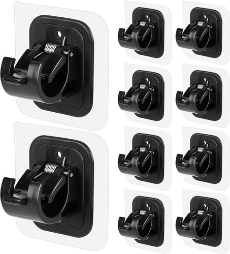 10PCS No Drill Curtain Rod Holders - Self-Adhesive for Hassle-Free Installation - Picture 3 of 8