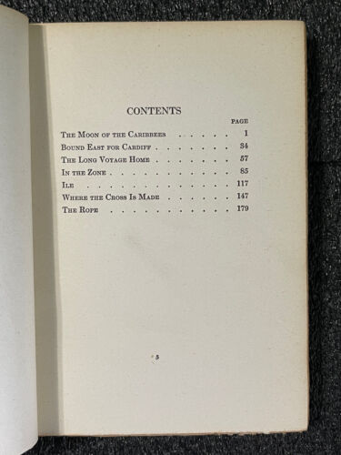 EUGENE O'NEILL The Moon of the Caribbees 1919 1st US ed Nautical Fiction VNTG HC - Picture 4 of 16